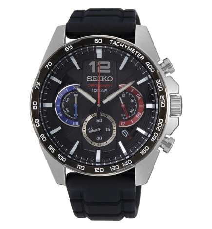 Orologio Uomo Seiko SSB347P1 Nero