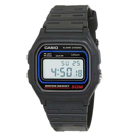 Orologio Unisex Casio W-59-1VQES Nero Grigio (Ø 35 mm) (Ø 34 mm)
