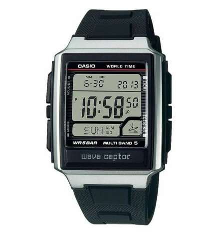 Horloge Heren Casio WAVE CEPTOR - WORLD TIME. (Ø 39 mm)