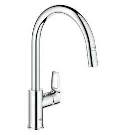 Rubinetto Monocomando Grohe StartLoop Forma a C Ottone