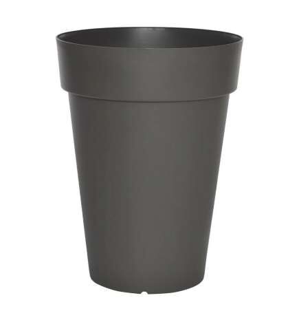Vaso Riviera 415376 Rotondo Grigio Plastica