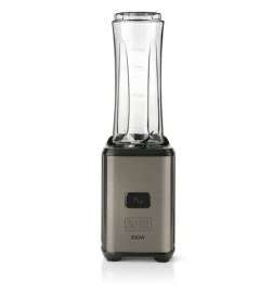 Cup Blender Black & Decker Grey Transparent 300 W 600 ml