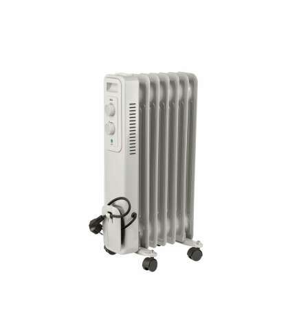 Radiatore a Olio (6 elementi) JATA Bianco 1500 W