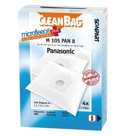 Sacchetto di Ricambio per Aspirapolvere Scanpart M 105 PAN 8