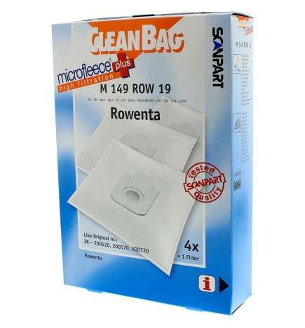 Sac de Rechange pour Aspirateur Scanpart M 149 ROW 19 ROWENTA