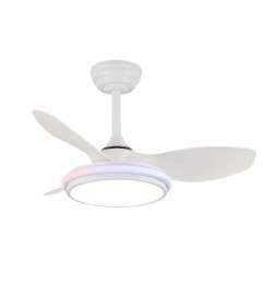 Ventilatore da Soffitto CristalRecord STEL EVO MINI RGB RETRAC Trasparente