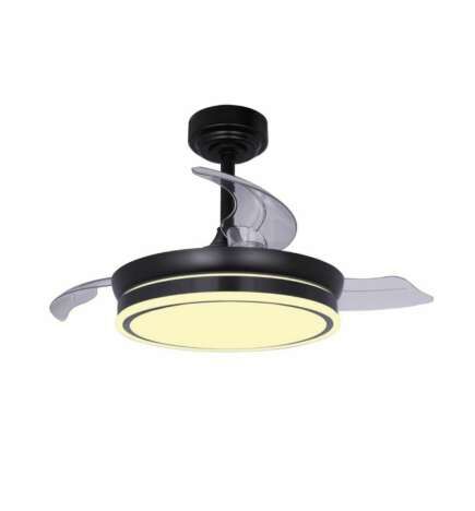 Ventilatore da Soffitto CristalRecord 85-065-46-180 Nero