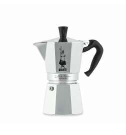 Italian Coffee Pot Bialetti 0001163 Silver Aluminium 6 Cups