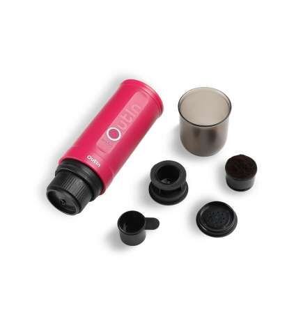 Cafetera Portátil Outin OUTINPINK Acero Inoxidable 50 ml 80 ml
