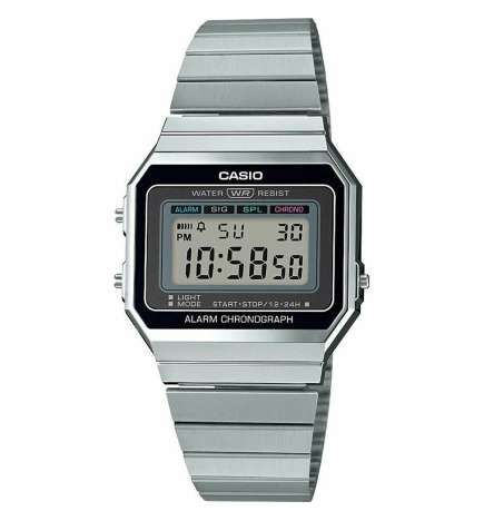 Orologio Uomo Casio A700WE-1AEF Nero Argentato (Ø 35 mm)