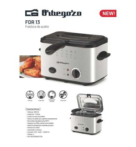 Frytkownica Orbegozo FDR13 Stal 1200 W 1,2 L