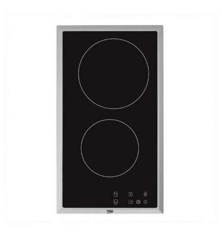 Placa Vitrocerámica BEKO HDMC32400TX 30 cm 3000 W