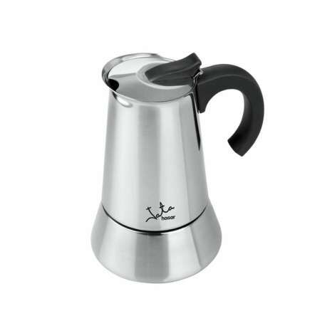 Italian Coffee Pot JATA Steel Metal Stainless steel 6 Cups