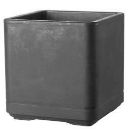 Vaso Deroma Antracite 38 x 38 x 39 cm Plastica Quadrato Secchio 38 cm