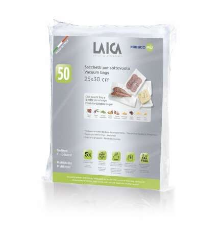 Buste per il Sottovuoto LAICA VT3510 25 x 30 cm 50 Pezzi