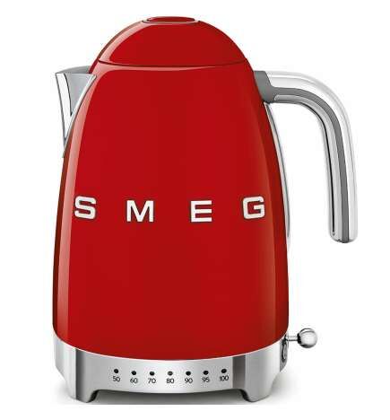 Bollitore Smeg 2400 W 1,7 L Rosso Acciaio inossidabile Plastica