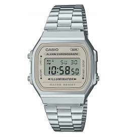 Orologio Unisex Casio A168WA-8AYES Beige Argentato