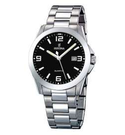 Orologio Uomo Festina F16376/4 Nero Argentato (Ø 40 mm)