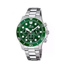 Orologio Uomo Lotus 18756/2 Verde Argentato