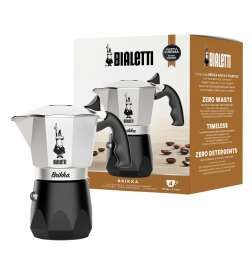 Italian Coffee Pot Bialetti BRIKKA Aluminium 4 Cups