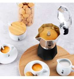 Italian Coffee Pot Bialetti BRIKKA Aluminium 4 Cups