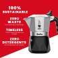 Italian Coffee Pot Bialetti BRIKKA Aluminium 4 Cups