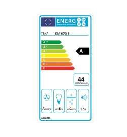 Conventional Hood Teka DM675S 60 cm 603 m3/h 67 dB 278W Grey Silver Steel