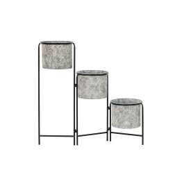 Vaso DKD Home Decor Grigio Metallo (82 x 25 x 81 cm)