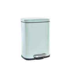 Secchio per la Spazzatura DKD Home Decor Menta Mat 21 x 15 x 29,5 cm Metallo 5 L Di base