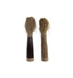 Mazzo DKD Home Decor 27 x 27 x 72 cm 27 x 27 x 67 cm Naturale (2 Unità)