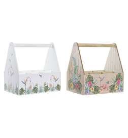 Portabottiglie DKD Home Decor Multicolore Legno MDF 24 x 16,5 x 25 cm (2 Unità)
