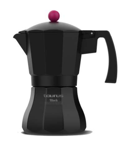 Caffettiera Italiana Taurus KCP9009I 9T Nero Acciaio inossidabile Alluminio 9 Tazze