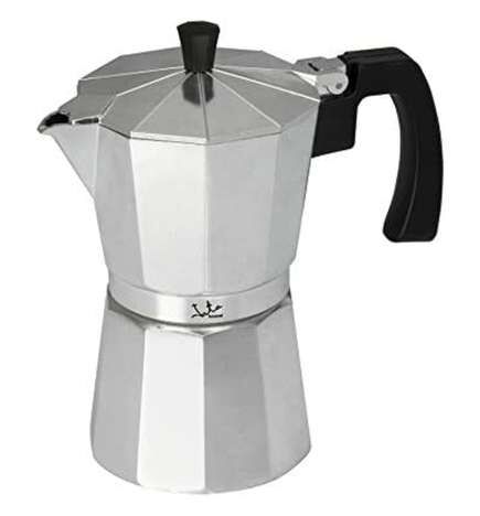 Caffettiera Italiana JATA CCA6          * Argentato 6 Tazze Alluminio