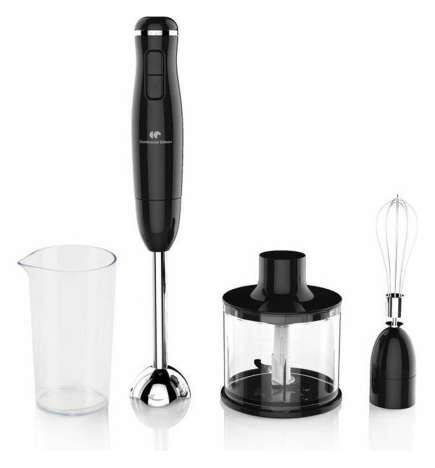 Frullatore a Immersione Multifunzione con Accessori Continental Edison CEHB01 Nero 400 W