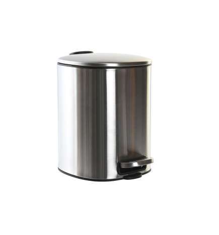 Cestino a pedale DKD Home Decor Argentato Acciaio inossidabile polipropilene Di base 5 L