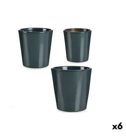 Set di Vasi Ibergarden Antracite Argilla 16,5 x 16 x 16,5 cm (6 Unità)