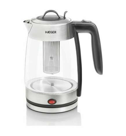 Bollitore Elettrico con Teiera Haeger EK-22F.020A Bianco Acciaio inossidabile 2200 W