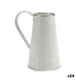 Vaso Ibergarden Bianco Argentato Metallo Scaldalatte 17 x 18,5 x 11,3 cm 17 x 19,5 x 11,3 cm (24 Unità)