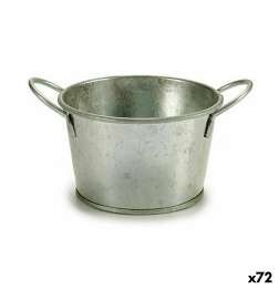 Vaso Ibergarden Argentato Zinco Secchio 17,8 x 8 x 12,3 cm (72 Unità)