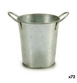 Vaso Ibergarden Argentato Zinco Secchio 16 x 12 x 11 cm (72 Unità)