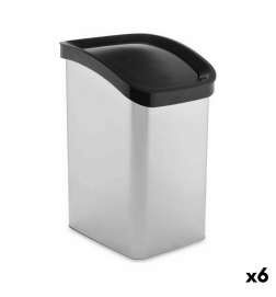 Cestino Berilo Argentato Plastica 23 L Oscillante (6 Unità)
