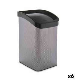 Cestino Berilo Grigio scuro Plastica 12 L Oscillante (6 Unità)