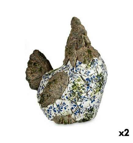 Statua Decorativa da Giardino Ibergarden Poliresina Gallina 22,5 x 39 x 34 cm (2 Unità)