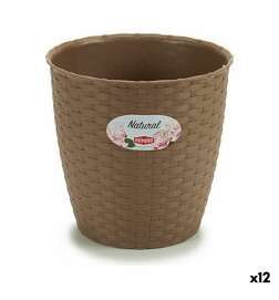 Vaso Stefanplast Marrone Plastica 19 x 17,5 x 19 cm (12 Unità)