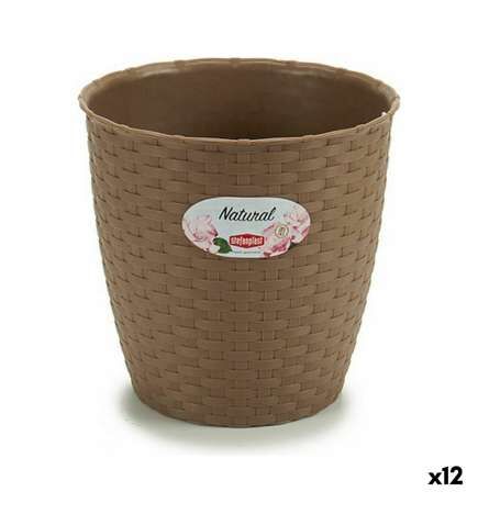 Vaso Stefanplast Marrone Plastica 19 x 17,5 x 19 cm (12 Unità)