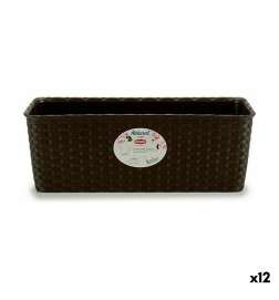 Vaso rettangolare da Balcone Stefanplast Plastica 39 x 13,5 x 15,5 cm (12 Unità)