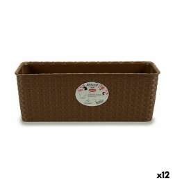 Vaso rettangolare da Balcone Stefanplast Beige Plastica 39 x 13,5 x 15,5 cm 38,5 x 13,5 x 15,5 cm (12 Unità)
