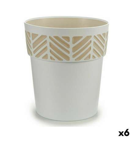 Vaso Autoirrigante Stefanplast Orfeo Bianco Plastica 29 x 29 x 29 cm (6 Unità)