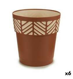 Vaso Autoirrigante Stefanplast Orfeo Terracotta Plastica 25 x 25 x 25 cm (6 Unità)