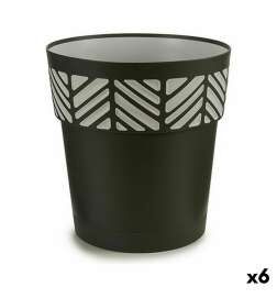 Samonawadniająca doniczka Stefanplast Orfeo Antracyt Plastikowy 29 x 29 x 29 cm (6 Sztuk)